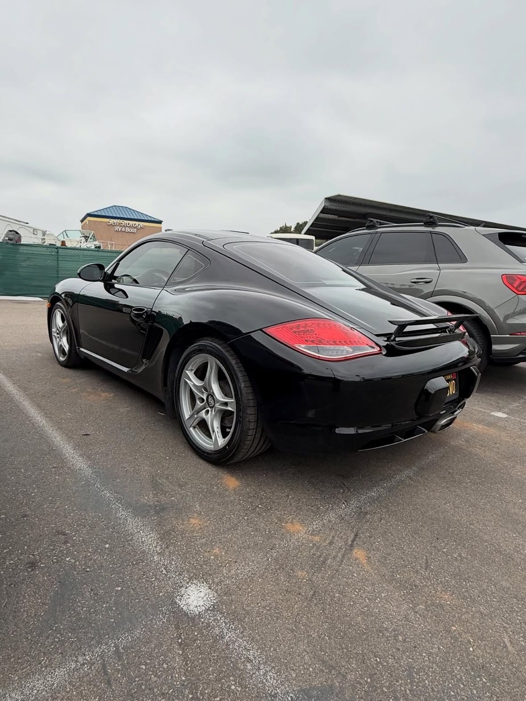 After repair: Porsche Cayman — quarter panel